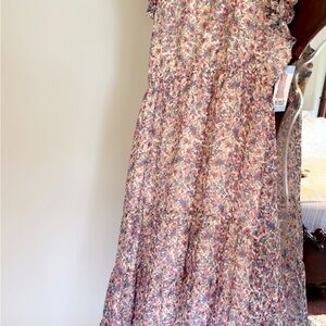 BB Dakota Cream Ruffled Tiered Sundress